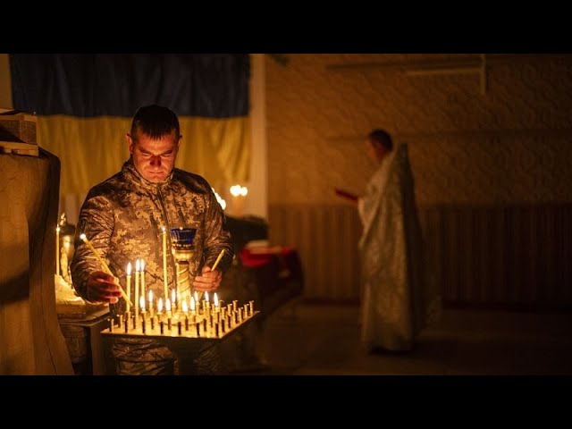 ⁣Ukraine and Russia mark Orthodox Easter under shadow of war