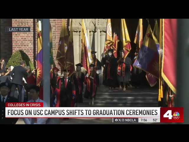 ⁣Focus on USC campus shifts to graduation ceremonies