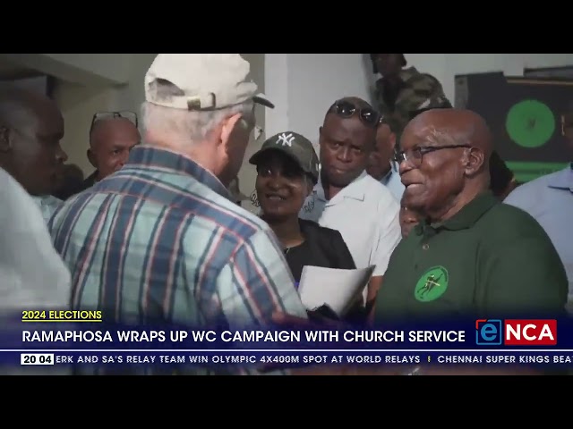 ⁣2024 Elections | Ramaphosa wraps up Western Cape campaign with church service