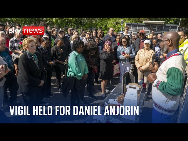 ⁣Daniel Anjorin: Vigil held for Hainault attack victim