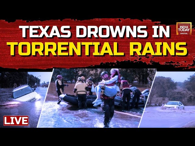 ⁣Texas Flood Visuals LIVE: At Least 178 People Rescued In Texas As Rivers Flood | India Today LIVE