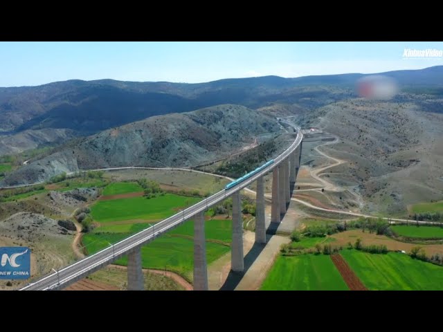 ⁣Türkiye inaugurates new high-speed train line