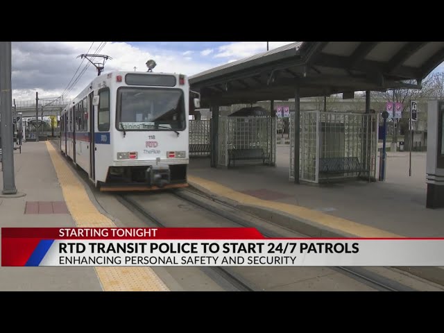 ⁣RTD adding 24/7 Transit Police to help improve safety