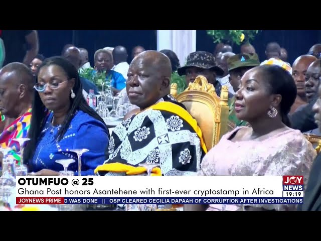 ⁣Otumfuo @25: Ghana Post honours Asantehene with first-ever crypto stamp in Africa | JoyNews Prime