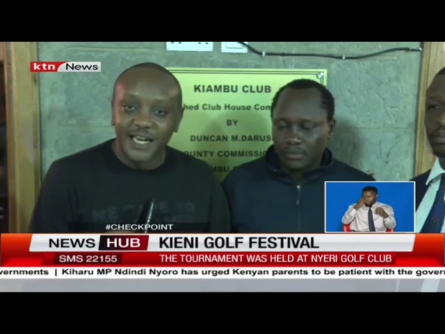 Martin Ndegwa emerges the overall winner of the Kieni Golf Festival at Nyeri Golf Club
