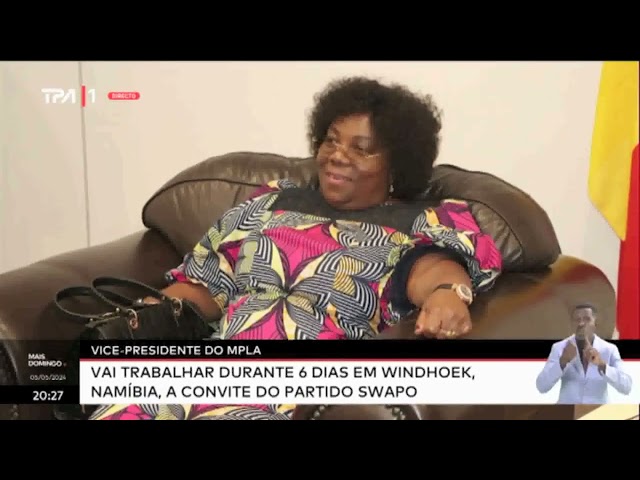 Vice -Presidente do MPLA - Vai trabalhar durante 6 dias em Windhoek, Namíbia, a convite do partido