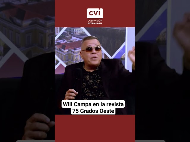 Cantante cubano Will Campa en la revista 75 grados oeste.  #cubavisióninternacional