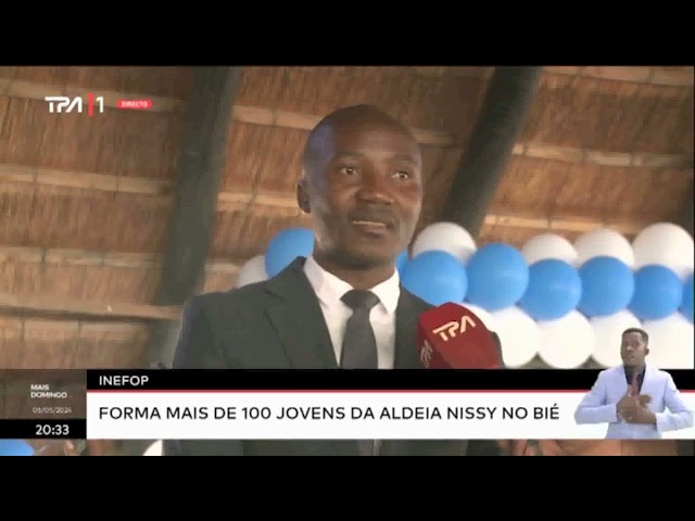 ⁣INEFOP - Forma mais de 100 jovens da Aldeia Nissy no Bié