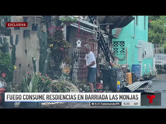 ⁣Lo pierden todo tras incendio en barriada Las Monjas