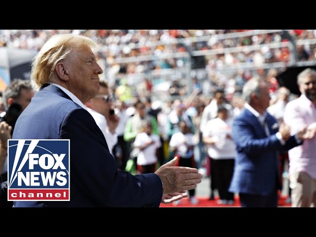 ⁣'USA! USA! USA!': Trump receives 'hero's welcome' at Formula 1 Miami Grand 