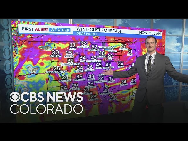 ⁣High winds, accumulating snow expected across Colorado tomorrow