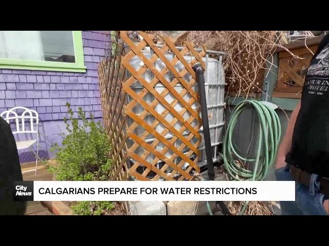 ⁣Calgarians prepare for water restrictions