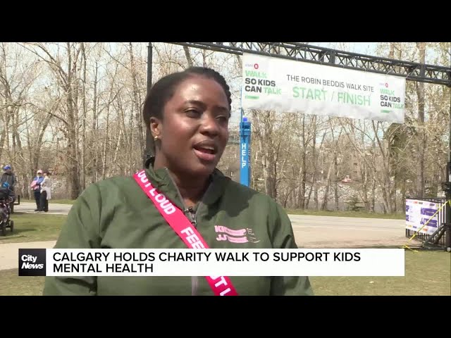 ⁣Calgary holds charity walk to support kids mental health