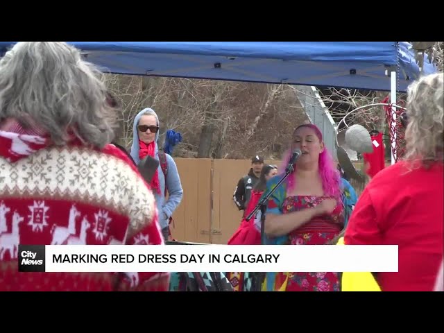 ⁣Marking Red Dress Day in Calgary