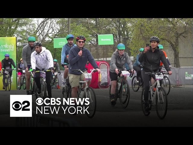⁣Five Boro Bike Tour brings cyclists to NYC from all over the world