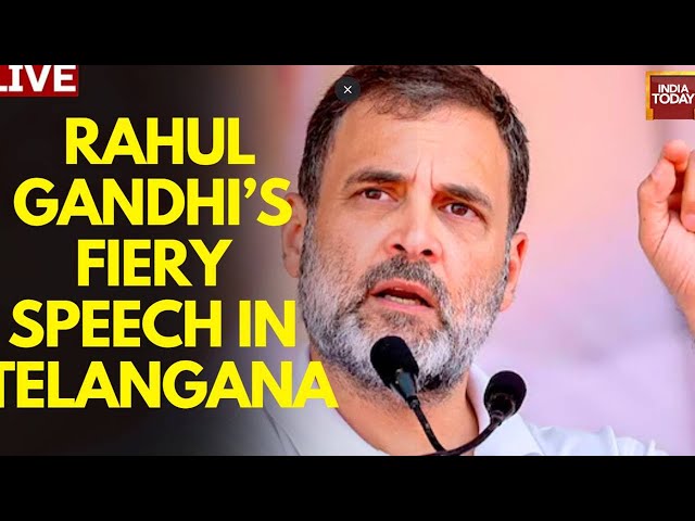 ⁣Rahul Gandhi's Fiery Speech In Telangana: Rahul Gandhi In Telangana | India Today LIVE