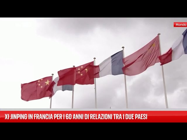 ⁣Cina-Francia, Xi incontra Macron
