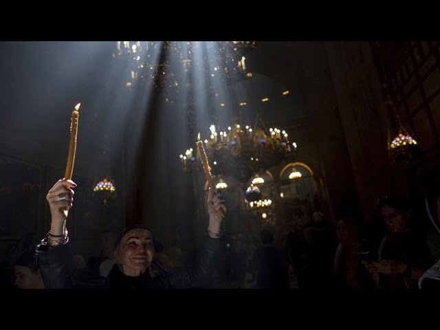 ⁣Oficios religiosos y manifestaciones para celebrar la Pascua ortodoxa