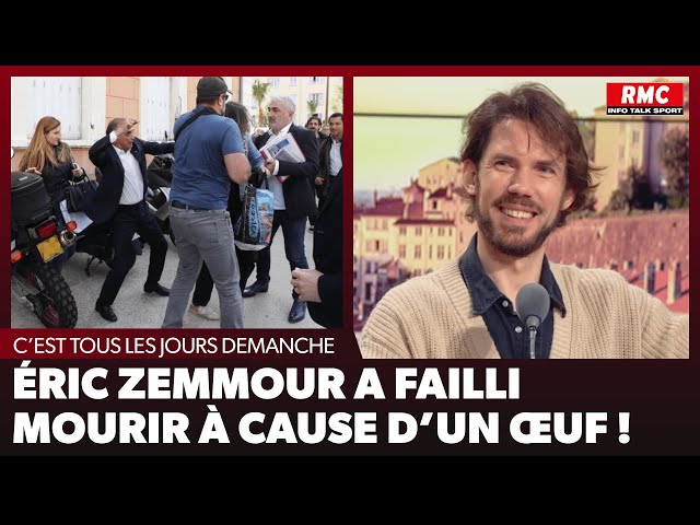 ⁣Arnaud Demanche : Éric Zemmour a failli mourir à cause d'un œuf