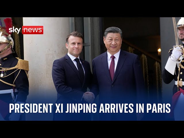 ⁣Watch live: Chinese President Xi Jinping arrives in Paris