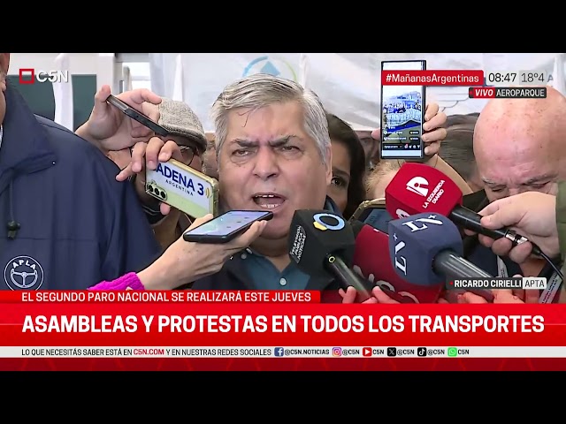 ⁣ASAMBLEAS y PROTESTAS en TODOS los TRANSPORTES: CONFERENCIA de AEROPORTUARIOS