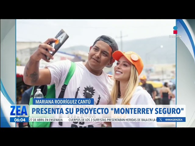 ⁣Mariana Rodríguez presenta su proyecto "Monterrey Seguro"