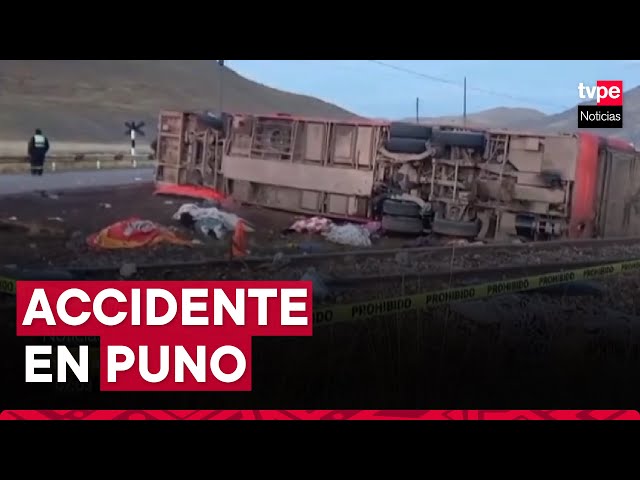 ⁣Tragedia en Puno: al menos 10 fallecidos deja accidente de tránsito