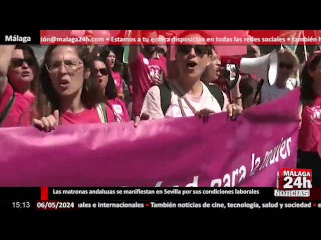 ⁣Noticia - Las matronas andaluzas se manifiestan en Sevilla por sus condiciones laborales