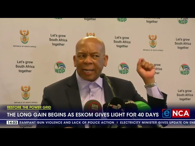 ⁣The long gain begins as Eskom gives light for 40 days