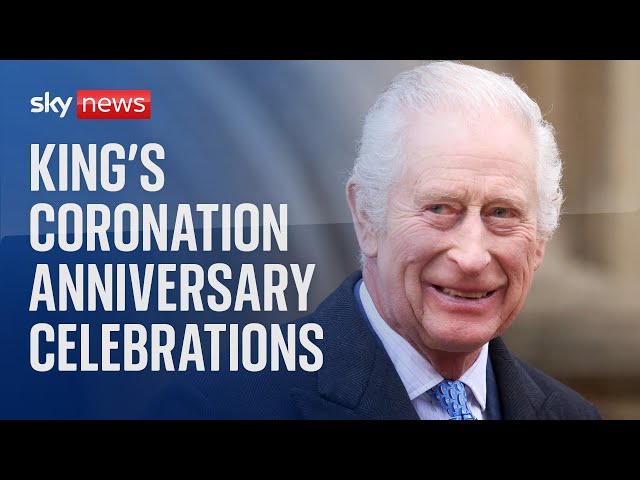 ⁣Watch live: King Charles Coronation anniversary celebrations