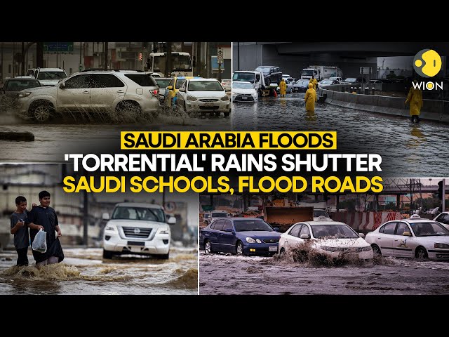⁣Saudi Arabia floods: Flash floods inundate roads in Riyadh as heavy rains disrupt life I WION