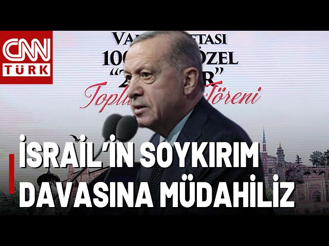 ⁣"İsrail'e Baskının Dozunu Sürekli Yükseltiyoruz"  Erdoğan Açılış Töreninde Konuştu