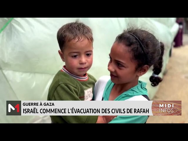 ⁣Guerre à Gaza: Israël commence l´évacuation des civils de Rafah