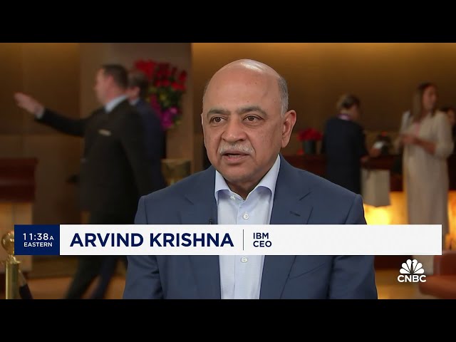 ⁣IBM CEO Arvind Krishna on revenue miss, consulting business and HashiCorp acquisition