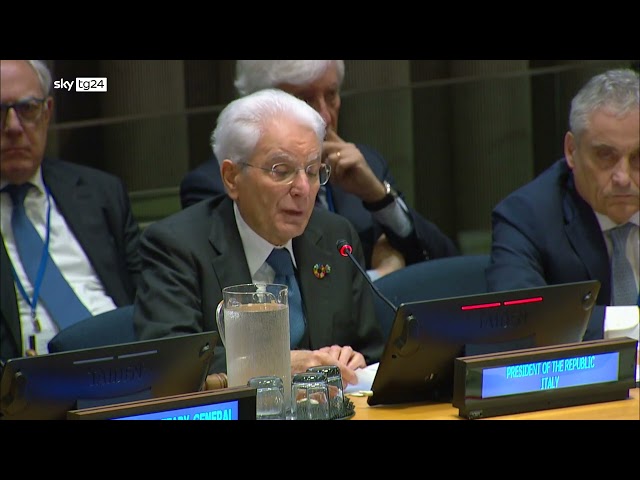 ⁣Mattarella all'ONU: corsa ad armamenti toglie enormi risorse