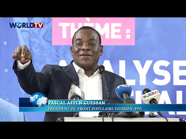 ⁣Côte d’Ivoire - FPI / Présidentielle 2025: AFFI N’GUESSAN présente le Projet de Société de son parti