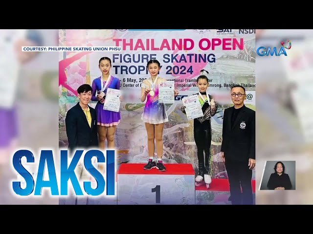 ⁣10-anyos na Pinoy figure skater, wagi ng gold sa open figure skating trophy 2024 | Saksi
