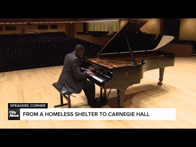 “Never give up": A pianist, once homeless, makes his dreams come true