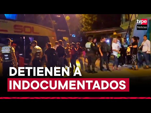 ⁣Tumbes: intervienen a extranjeros indocumentados en la frontera con Ecuador
