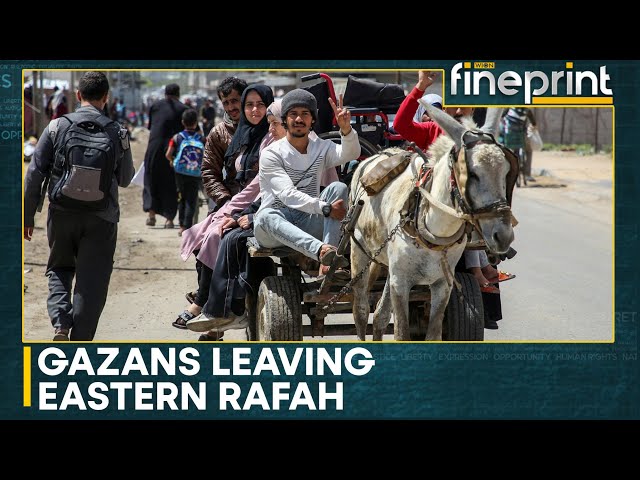 ⁣Israel-Hamas war: Palestinians begin leaving Eastern Rafah | WION Fineprint