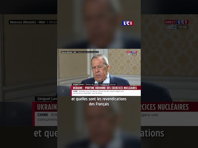 ⁣️ Emmanuel Macron inspire la "russophobie des cavernes" selon Sergueï Lavrov