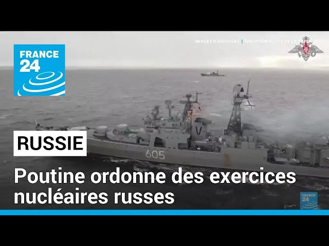 ⁣"Menaces" occidentales : Poutine ordonne des exercices nucléaires russes • FRANCE 24