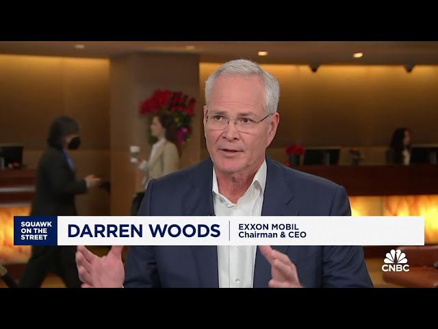 ⁣Exxon Mobil CEO Darren Woods on getting to net zero by 2030 and Pioneer deal