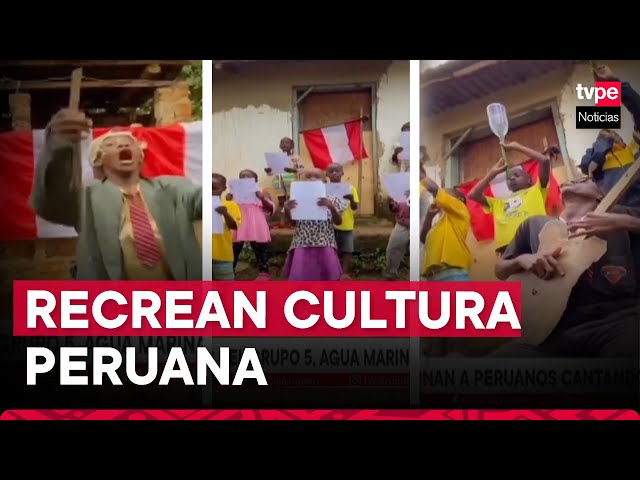 ⁣Uganda: entusiastas niños emocionan a peruanos cantando himno nacional