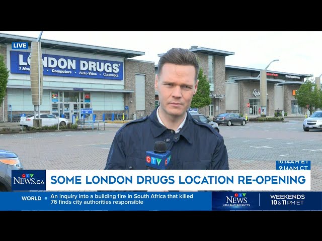 London drugs re-opens some locations following cyberattack