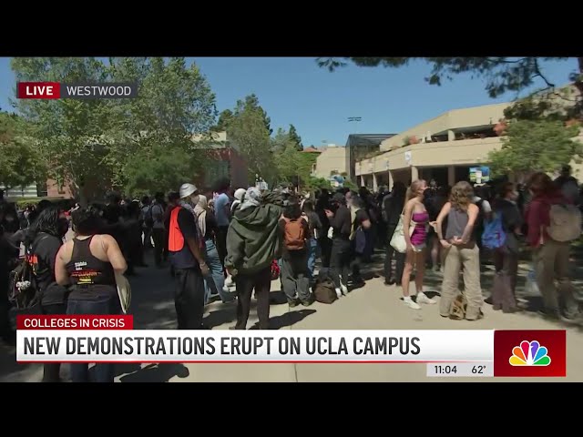 ⁣Demonstrations disrupt classes at UCLA
