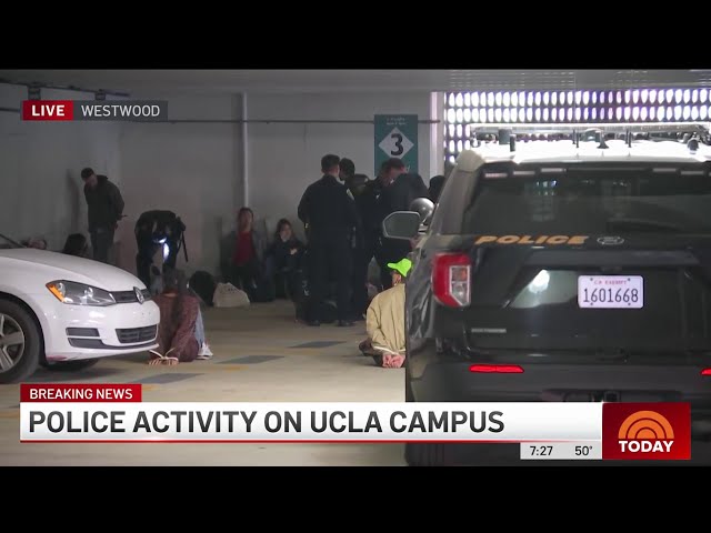 ⁣Several people taken into custody at UCLA campus