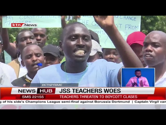 ⁣Intern JSS teachers threaten to boycott classes, demand permanent employment contracts