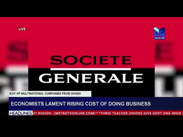 ⁣Economist lament  Rising Cost Of Doing Business
