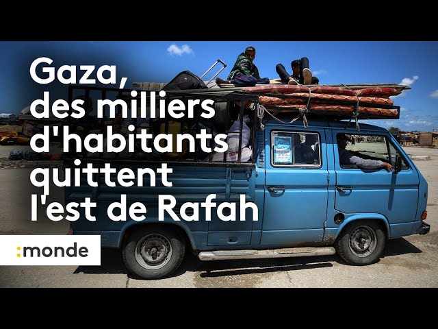 ⁣Guerre entre le Hamas et Israël : des milliers d’habitants contraints de quitter l’est de Rafah